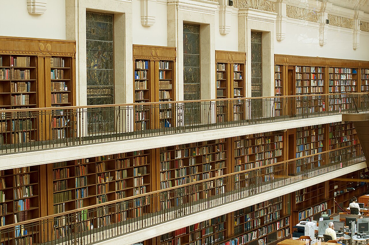 The reading room of the Mitchell Library at the State Library of New South Wales, Sydney